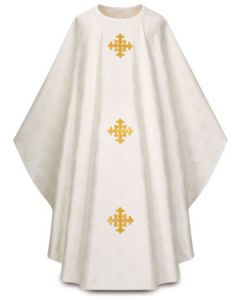 Gothic Chasuble Cross Pattern Triple Cross Symbols