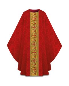 Celestia Chasuble with Gold Brocade Banding