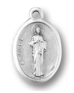 St Jude Oxidized Medal 