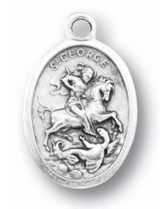 St George Oxidized Medal 