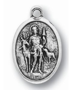 St Hubert Oxidized Medal