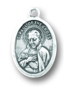 St Paul of the Cross Oxidized Medal 