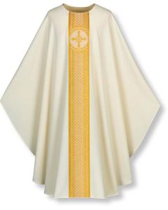 Gothic Chasuble orphrey with cross motif