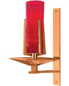 200-168 Wall Sanctuary Lamp 18" Shown in High Polish Bronze