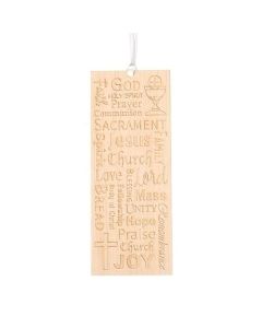 5"H Communion Bookmark Laser Cut