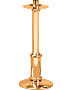 216-227 Low Profile 28" Paschal Candlestick Shown in High Polish Bronze