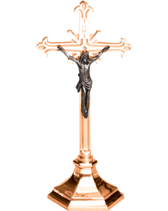 537-133 Altar Crucifix 12", 17", 23" Shown in High Polish Bronze