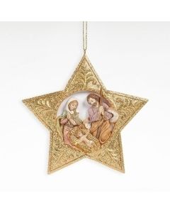 Holy Family Star Ornament