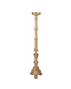 389-129 Floor Candlestick 44" Shown in High Polish Bronze
