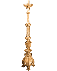 389-17B Paschal Candlestick 76" Shown in High Polish Bronze