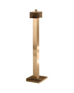 390-339 Floor Candlestick 44" Combination Satin Finish