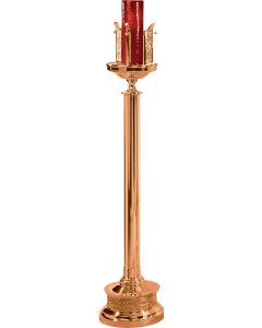 401-49 Sanctuary Lamp 51-56"H Shown in High Polish Bronze