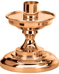 401-S Altar Candlestick 5"H Satin Brass