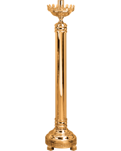 433-17B Paschal Candlestick 48" Shown in High Polish Bronze