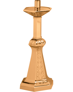 434-227A Low Profile Paschal Candlestick 28" Shown in High Polish Bronze