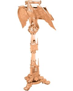 499-233 Lectern with Eagle 42" Shown in High Polish Bronze