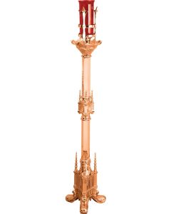 499-49A Standing Sanctuary lamp 44" Shown in High Polish Bronze