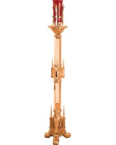 499-49B Standing Sanctuary Lamp 48" Shown in High Polish Bronze