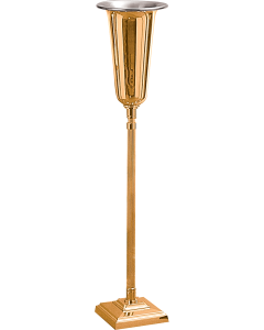 536-218A Standing Vase 44"-67" Adjustable, shown in High Polish Bronze