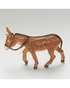 5" Brown Donkey with Cross Fontanini