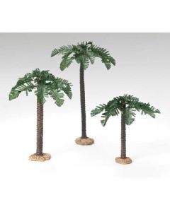 3 pc set Palm Trees single trunk 5" scale 