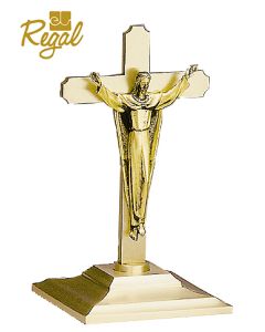 Bronze Altar Crucifix Risen Christ