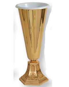 Altar Flower Vase 6225 62AFV25 Bronze High Polish