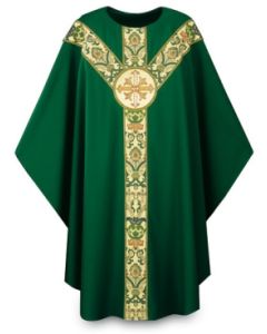 Gothic Chasuble with Cross Emblem