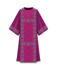 Purple Dalmatic type IV. Adorned with beautifully woven galloon, Duomo Man-made fibers
