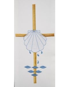 Deacon Stole with Baptismal Shell and Dove 704