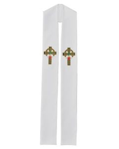 Stole with Celtic Cross and Claddaugh 767