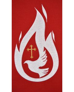 Deacon Stole with Dove inside Flame 790