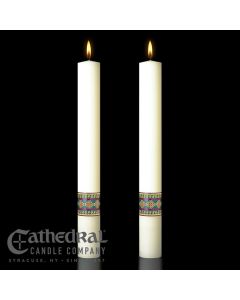 Complementing Altar Candles Divine Mercy