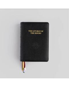 Premium Black Leather 2640 Pages, 8 liturgically colored satin ribbons