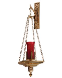 99HSL88-HP Hanging Sanctuary Lamp 9988 Regal Empire Bronze High Polish