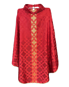 Red Chasuble with Gold Vertical Band