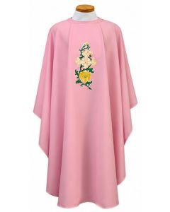 White Chasuble Cross and Lily, Beau Veste 841