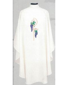 Chasuble Beau Veste 845 Grapes Chi-Rho