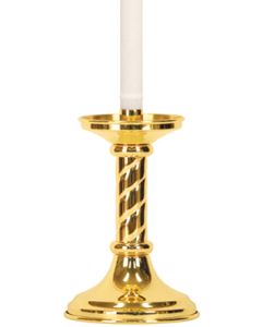 High Polish Twist style Altar Candlestick