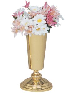Vase with aluminum liner