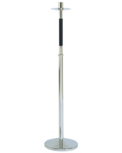 Processional Candlestick Stainless Steel with Aluminum Cross Satin or Polished