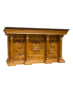 Altar of Sacrifice with Lamb and Angels