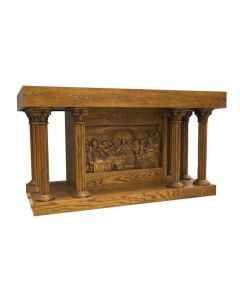 Altar of Sacrifice with Last Supper Carving