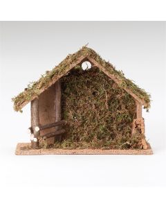 10"H Italian Stable for 5" Scale Nativity