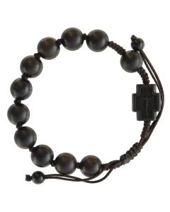 10mm Adjustable Jujube Wood Rosary Bracelet