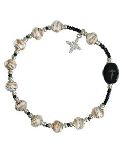 Rosary Bracelet White Gold