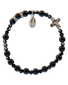 Rosary Bracelet Black Onyx