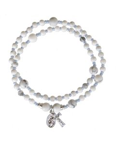 Rosary Twist Howlite 4mm