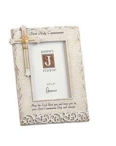 8"H Communion Frame 3.5x5 Stone finish, vertical