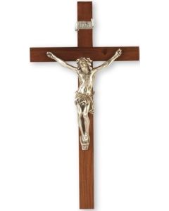 9" Walnut Crucifix